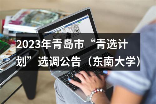 2023年青岛市“青选计划”选调公告（东南大学） 图片