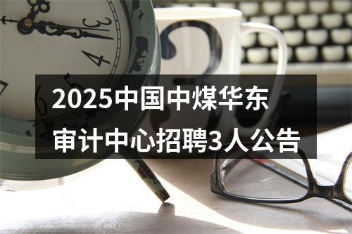 2025中国中煤华东审计中心招聘3人公告 图片